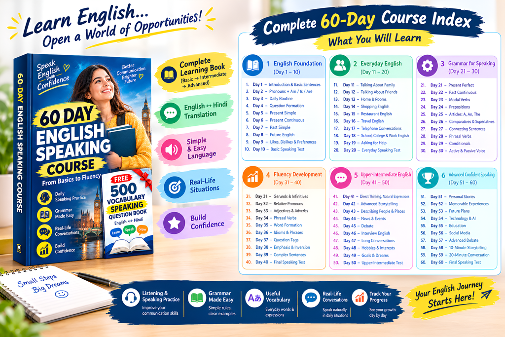 Speak English with Confidence in Just 60 Days — Plus Get 500 Vocabulary Questions FREE!